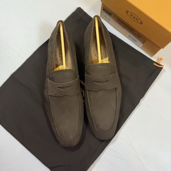 Tod’s MOCASSINO CUOIO DESTRUTTURATO Loafer 7.5UK/9US New Box Receipt MSRP $1,195 main image 8